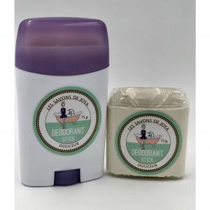 déodorant les savon de joya sans bicarbonate ni huiles essentielles BIO disponible chez Debbye Vadrouille